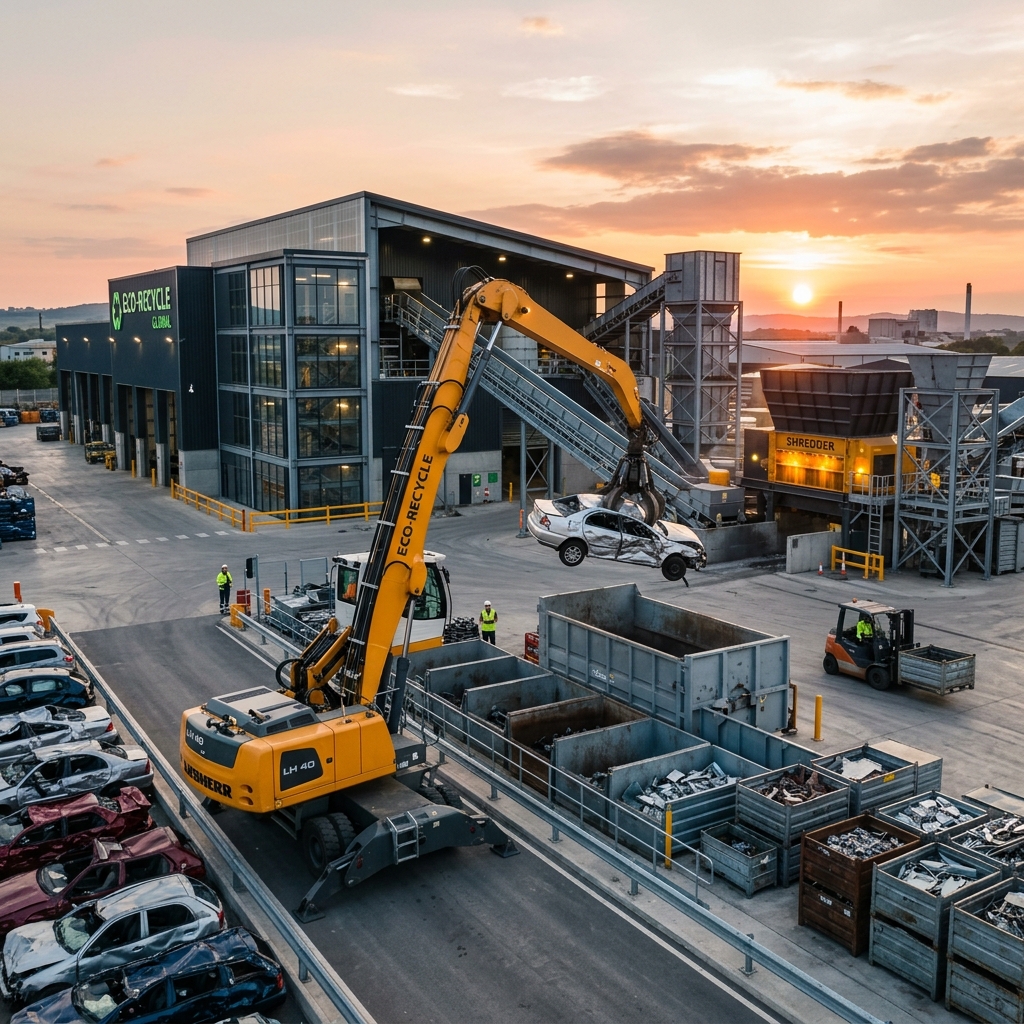 전문 폐차장 전경